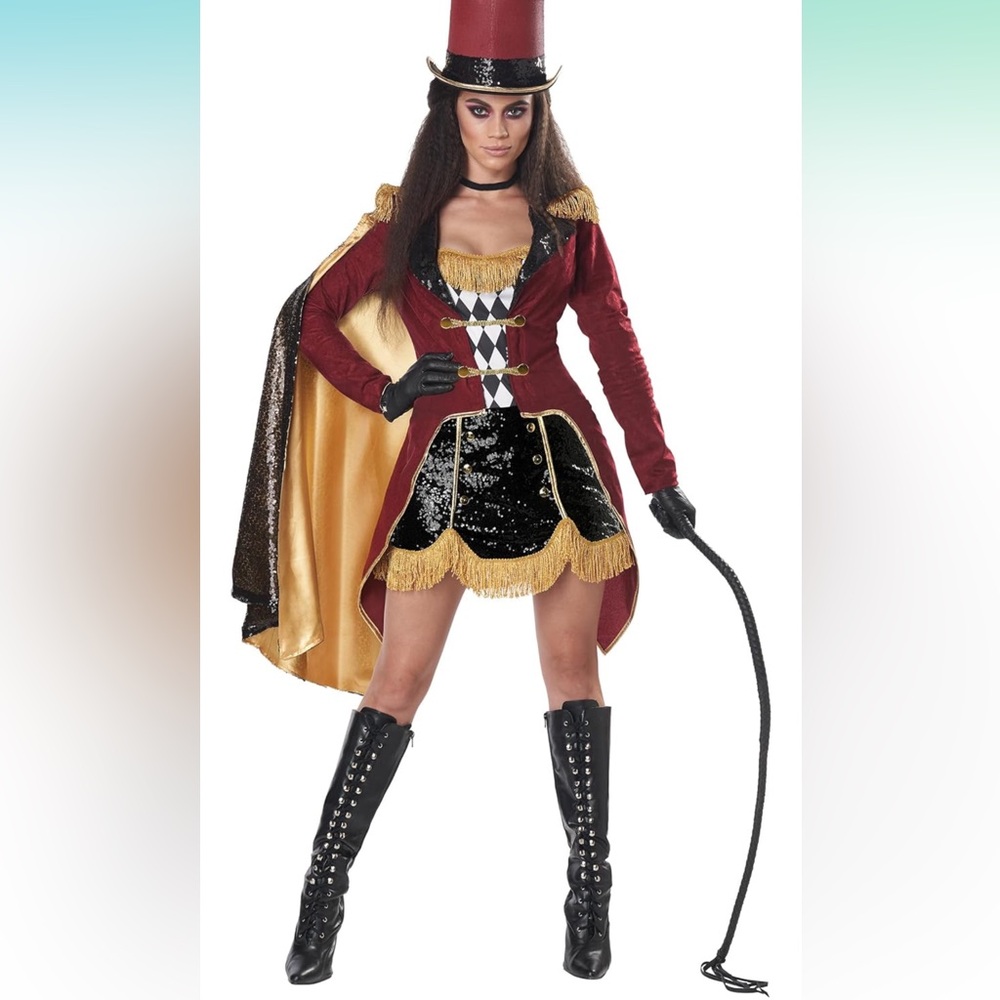 Sexy Costume - Dazzling Ringmaster Small